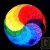 Puzzle cr�atif Mandala Rond Arc-en-ciel magn�tique