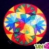 Puzzle cr�atif Mandala Rosace Arc-en-ciel magn�tique