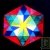 Puzzle cr�atif Mandala Etoile Invers�e Arc-en-ciel magn�tique