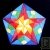 Puzzle cr�atif Mandala Grande Etoile Arc-en-ciel magn�tique