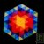 Puzzle cr�atif Mandala Triangle Arc-en-ciel magn�tique