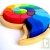 Puzzle ammonite g�ant arc-en-ciel 34x26cm