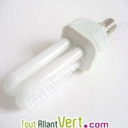Ampoule Droite Fluocompacte 7W eq. 40W embase E27 300 lm