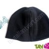 Bonnet court en chanvre biologique, 20 cm, Noir