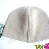 Bonnet court en chanvre biologique, 20 cm, Naturel