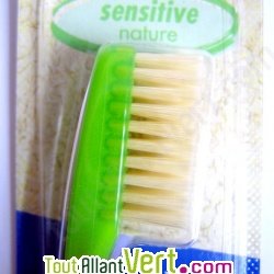 Brosse � dents poils en soie naturelle, t�te changeable