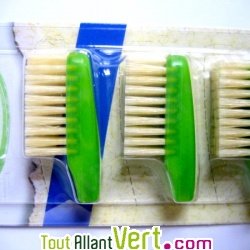 T�tes x 3 pour brosse � dents poils en soie naturelle dents sensibles