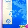 Cahier � spirale recycl� petits carreaux A4 180p Bleu Forever For�ts Vertes