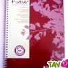 Cahier � spirale recycl� petits carreaux A4 180p Marron Forever For�ts Vertes