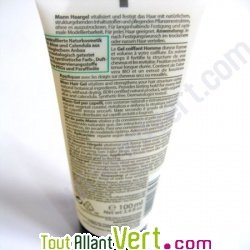 Gel coiffant bio fixation mi-forte pour homme Logona, 100ml