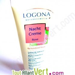 Cr�me de nuit rose bio pour visages � peaux s�ches, 50 ml