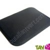 Tapis de souris en cuir noir au tannage v�g�tal, 26,5x18,5 cm