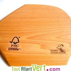 Tapis de souris en bois de h�tre FSC, 29x25 cm
