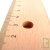 R�gle en bois en h�tre non trait� 20 cm - Double d�cim�tre