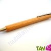 Stylo bille r�tractable en bois de h�tre