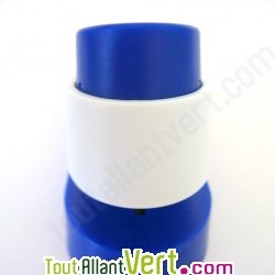 Agrafeuse sans agrafes bleue en bioplastique