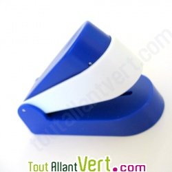 Agrafeuse sans agrafes bleue en bioplastique