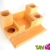 Porte-crayon en bois non trait� 23x17cm