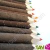 Crayon couleur en �corce, lot 12 en bois