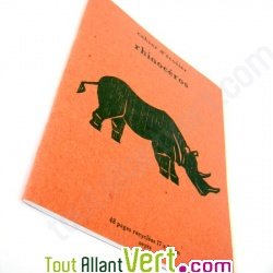 Cahier �colier recycl� A5, 48 p Rhinoc�ros