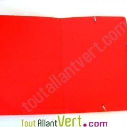 Chemise recycl�e �lastique Rouge