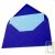 Enveloppes recycl�es rustiques bleues + cartes blanches  x20