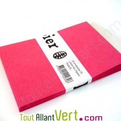 Enveloppes recycl�es rustiques groseille, lot 25