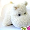 Peluche Grand Hippopotame oreiller 43x42