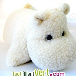 Peluche Grand Hippopotame oreiller 43x42