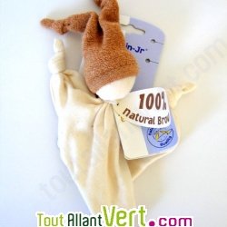 Hochet chiffon en coton bio