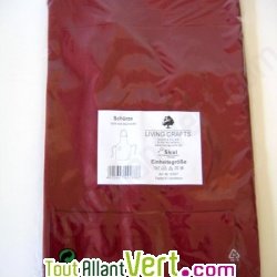 Tablier de cuisine bordeaux 100% coton bio