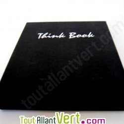 Coffret Carnet de voyage recycl� noir en cuir