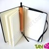 Coffret Carnet de voyage recycl� noir en cuir