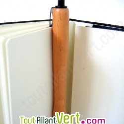Coffret Carnet de voyage recycl� noir en cuir