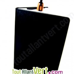 Coffret Carnet de voyage recycl� noir en cuir