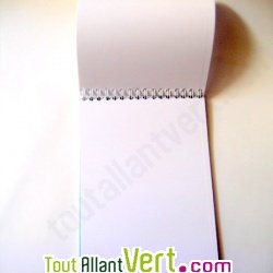 Bloc st�no recycl� 50 feuilles A5 bleu