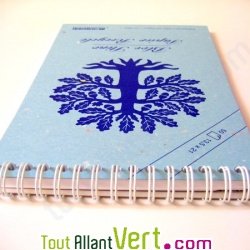 Bloc st�no recycl� 50 feuilles A5 bleu