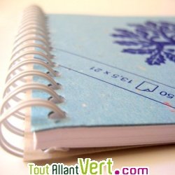 Bloc st�no recycl� 80 feuilles A5 bleu