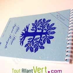 Bloc st�no recycl� 50 feuilles A5 bleu