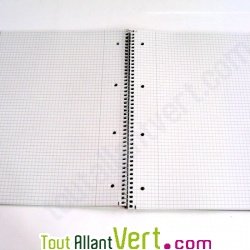 Cahier � spirale A4 recycl� Greenpeace