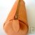 Trousse en cuir ronde couleur naturel