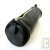 1 x Trousse en cuir ronde couleur noir tannage v�g�tal