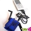 Chargeur � manivelle de t�l�phone portable de secours et lampe