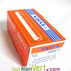 Craies blanches 100% naturelles pour tableau noir, lot 12