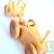Le tracteur et sa remorque en bois 25x8 cm