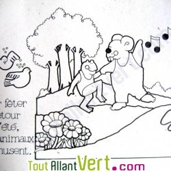 Cahier � colorier Sauver la for�t en papier recycl�