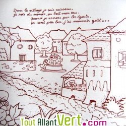 Cahier � colorier Ondine au fil de l\'eau en papier recycl�