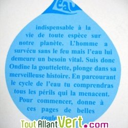 Cahier � colorier Ondine au fil de l\'eau en papier recycl�