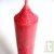 Lot de 6 bougies st�arine v�g�tale rouge