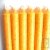 Lot de 6 bougies st�arine v�g�tale jaune
